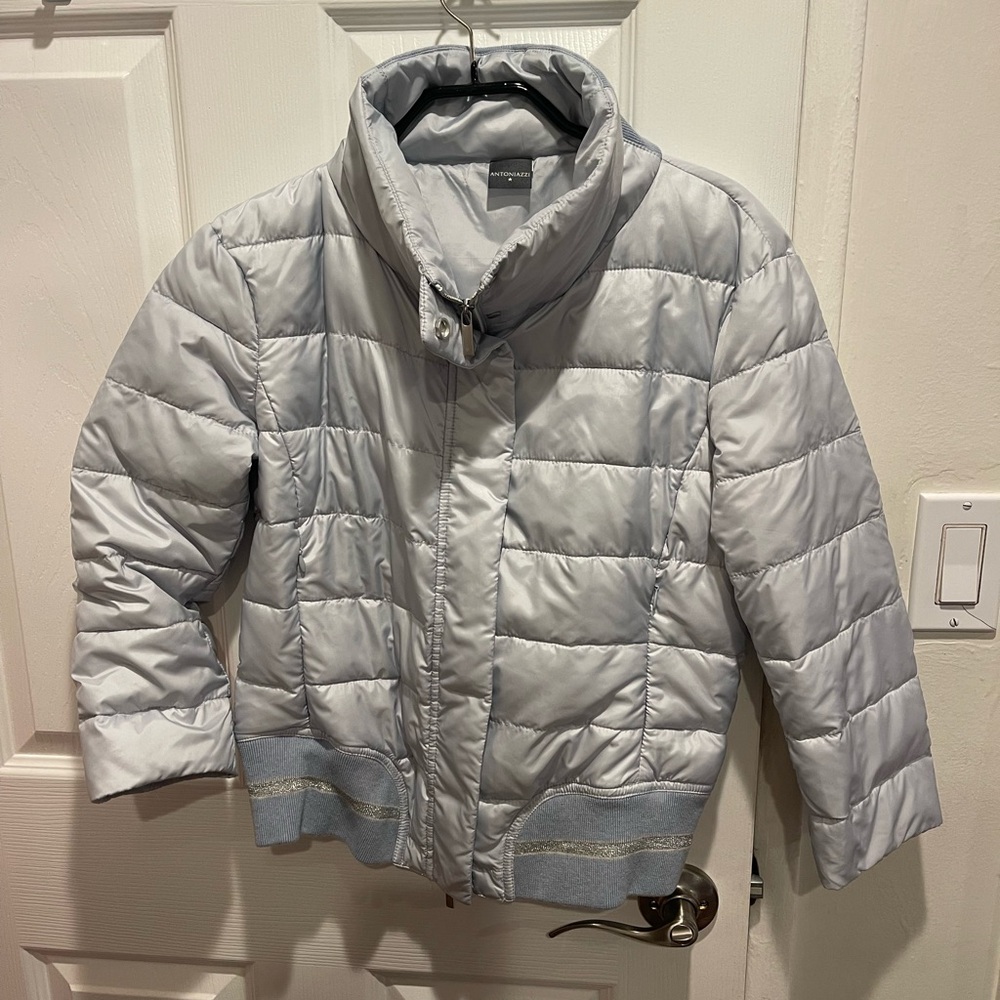 Lorena Antoniazzi Light Gray Puffer Jacket